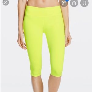 Neon yellow capri